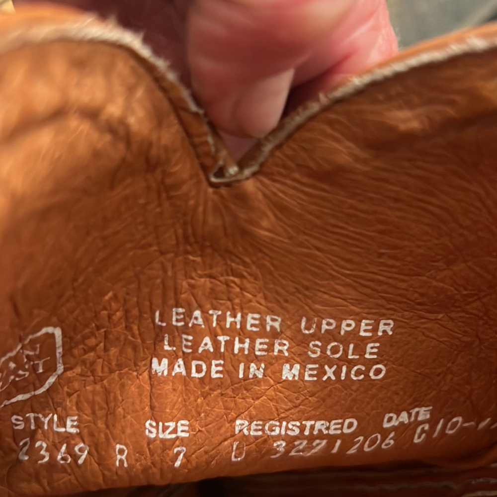 - - Dan Post R 7 leather boots - Picture 7 of 8
